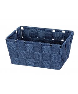 Wenko Cestino Bagno Adria Mini - Blu - 19x9x14 cm