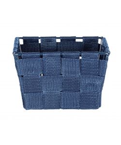 Wenko Cestino Bagno Adria Mini - Bianco Blu - 14x9x14 cm