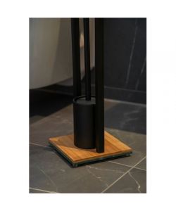 Colonnina con portarotolo e scopino WC Bamboo