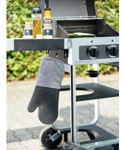Wenko Guanti da forno in silicone nero Set 2 pezzi