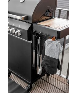 Wenko Guanti da forno in silicone nero Set 2 pezzi