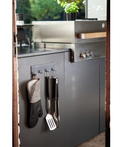 Wenko Guanti da forno in silicone nero Set 2 pezzi
