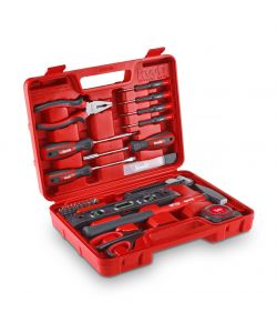 Einhell Valigetta portautensili 35pz rossa con attrezzi ergonomici e robusti