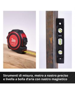 Einhell Valigetta portautensili 35pz rossa con attrezzi ergonomici e robusti