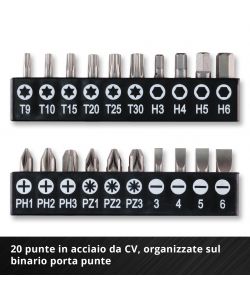 Einhell Valigetta portautensili 35pz rossa con attrezzi ergonomici e robusti
