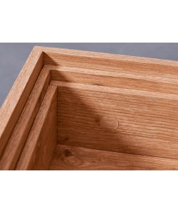 Inter Link Tavolino da Salotto Filora 110x50x40 cm Effetto Rovere Antracite