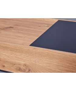 Inter Link Tavolino da Salotto Filora 110x50x40 cm Effetto Rovere Antracite