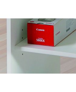 Pepe Mobiletto Porta PC Bianco - Ampio Piano, Cassetto Tastiera