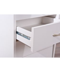 Interlink Cassettiera Laminato Bianco 40x36x64,5 cm - Moderno