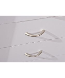 Interlink Cassettiera Laminato Bianco 40x36x64,5 cm - Moderno