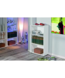 Libreria Arco 3 ripiani 60 x 30 x 110 h cm Bianco