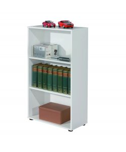 Libreria Arco 3 ripiani 60 x 30 x 110 h cm Bianco