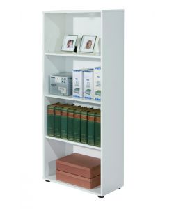 Libreria Arco 4 ripiani 60 x 30 x 145 h cm Bianco