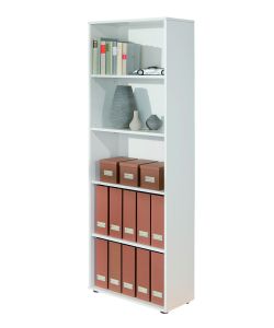 Libreria Arco 5 ripiani 60 x 30 x 180 h cm Bianco