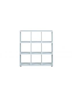Libreria 9 Box Laminato Bianco 104.5x33x109