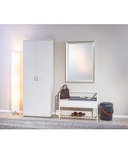 Nobilitato Armadio Arconati 2 Ante Rovere Invecchiato - 70x34x189 cm