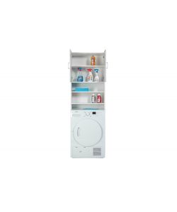 Good Living - Armadio Sopralavatrice Bianco 2 Ante 4 Ripiani 63,8x34x189 cm