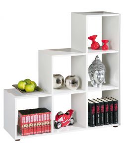 Libreria 6 Box 105 x 33 x 109 Bianco