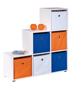 Libreria 6 Box 105 x 33 x 109 Bianco