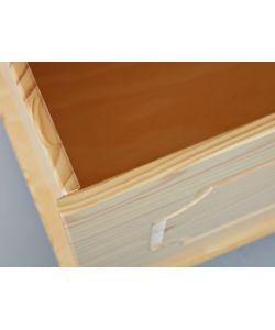 Inter Link Panca Contenitore Emel in Pino Massello Naturale 89x47x53 cm - Stile Classico