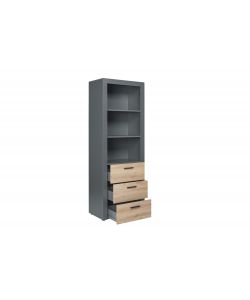 Libreria Con 3 Cassetti E 3 Vani A Giorno