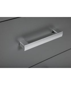 Inter Link Cassettiera 3 Cassetti Laminato Grigio 41,2x40x71 cm - Maniglia Metallo