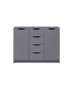 Cassettiera Silenzia 2T4S Buffet Grigio 122 x 40 x 92 cm