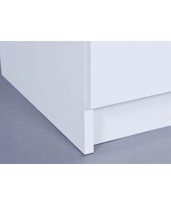 Cassettiera Moderna - 6 Cassetti - Laminato Bianco - 120x40x50 cm