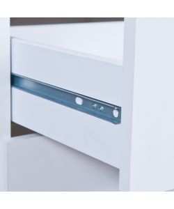 Inter Link Cassettiera Moderna 8 Cassetti Bianco 80x40x91 cm - Arredo Contemporaneo