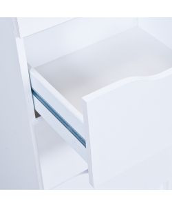 Inter Link Cassettiera Moderna 8 Cassetti Bianco 80x40x91 cm - Arredo Contemporaneo