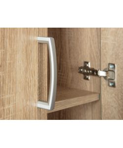 Gallo Armadio 2 Ante in Laminato Rovere - 70x34x189 cm