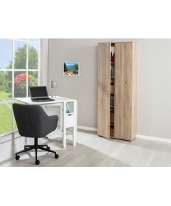 Gallo Armadio 2 Ante in Laminato Rovere - 70x34x189 cm