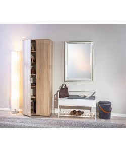 Gallo Armadio 2 Ante in Laminato Rovere - 70x34x189 cm