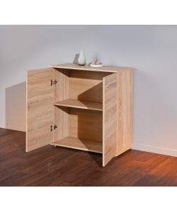 Rovere - Mobile 2 ante in legno - Mobili moderni - 77x34x82 cm