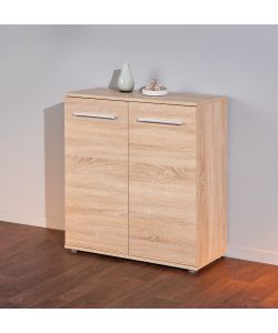 Rovere - Mobile 2 ante in legno - Mobili moderni - 77x34x82 cm