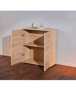 Rovere - Mobile 2 ante in legno - Mobili moderni - 77x34x82 cm