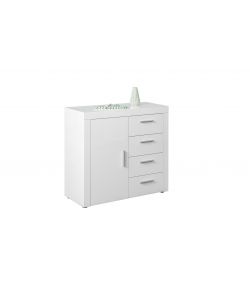 CREDENZA BIANCO 1 ANTA 4 CASS L94XP40XH86
