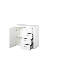 CREDENZA BIANCO 1 ANTA 4 CASS L94XP40XH86