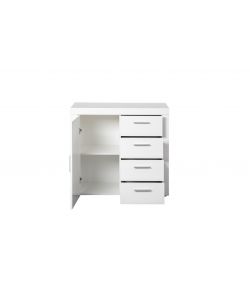 CREDENZA BIANCO 1 ANTA 4 CASS L94XP40XH86