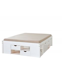 Letto Till 160 x 200 Bianco con doghe