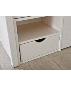 Letto Till 160 x 200 Bianco con doghe