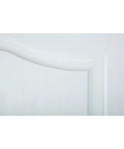 Armadio Classico Bastian in Pino Massello Bianco - 150x56x180 cm