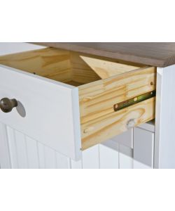 Credenza 4 ante 2 cassetti bianco