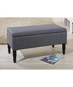 Panca contenitore 80 x 40 cm grigio