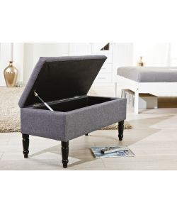 Panca contenitore 80 x 40 cm grigio