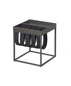 Tavolino con portariviste antracite
