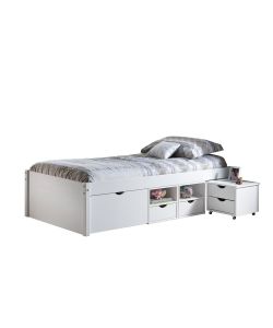 Letto Till 90 x 200 Bianco con doghe