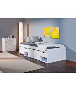 Letto Till 90 x 200 Bianco con doghe