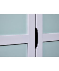 Inter Link Armadio Prati 2 ante grigio chiaro e verde menta 205 cm