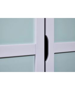 Inter Link Armadio Prati 2 ante grigio chiaro e verde menta 205 cm